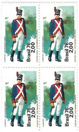 QC0970 - Homenagem à Marinha do Brasil - Fuzileiro - 1976 - MINT
