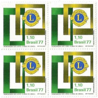 QC0978 - Homenagem aos Lions Clubes do Brasil - 1977 - MINT