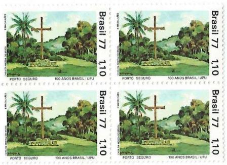 QC0984 - Centenário da Filiação do Brasil à UPU - Porto Seguro - 1977 - MINT