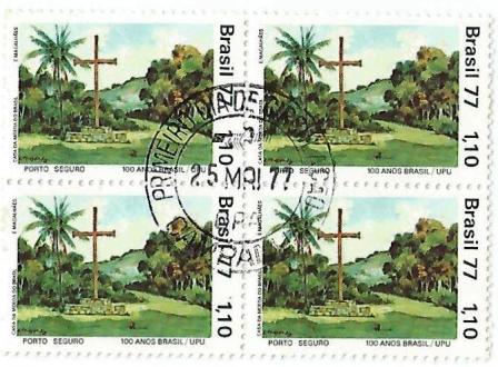 QC0984CPD - Centenário da Filiação do Brasil à UPU - Porto Seguro - 1977 - MINT