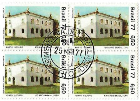 QC0987CPD - Centenário da Filiação do Brasil à UPU - Porto Seguro - 1977 - MINT