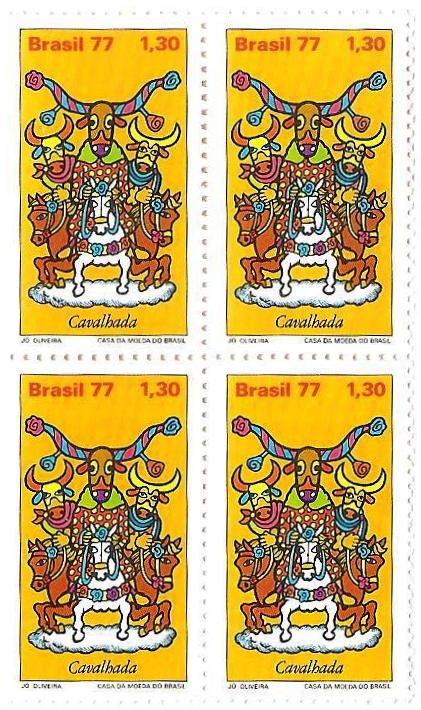 QC1001 - Folclore Brasileiro Cavalhada - Macarados - 1977 - MINT