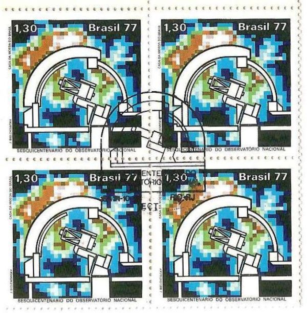 QC1008CBC - Sesquicentenário do Observatório Nacional Rio de Janeiro - 1977 - MINT