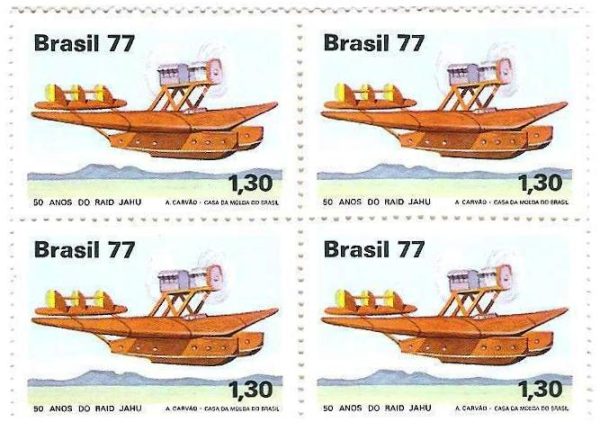 QC1009 - Homenagem à Aviação Civil - Raid Jahu - 1977 - MINT