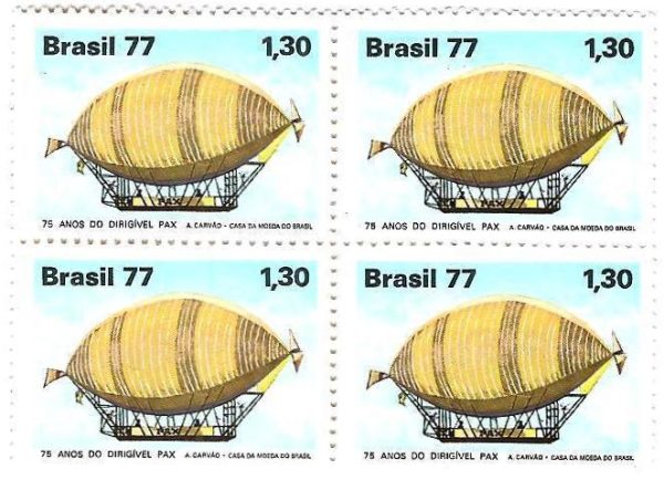 QC1010 - Homenagem à Aviação Civil - Dirigível Pax - 1977 - MINT