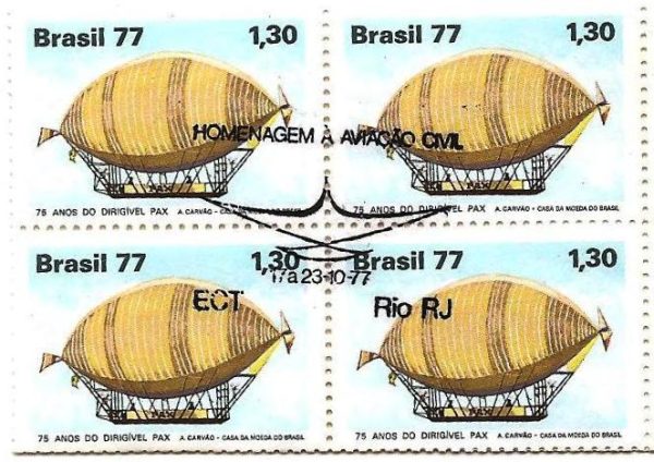 QC1010CBC - Homenagem à Aviação Civil - Dirigível Pax - 1977 - MINT