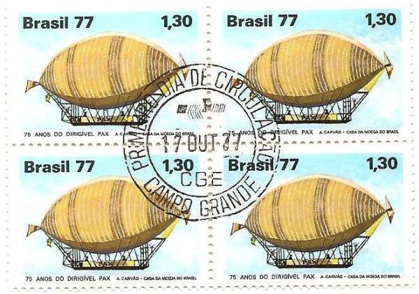 QC1010CPD - Homenagem à Aviação Civil - Dirigível Pax - 1977 - MINT