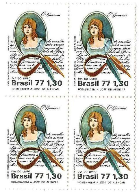 QC1011 - Dia do Livro - Homenagem a José de Alencar - 1977 - MINT