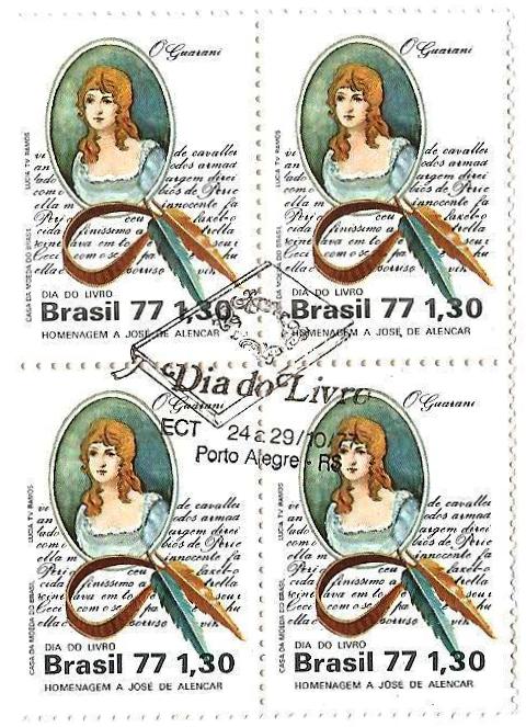 QC1011CBC - Dia do Livro - Homenagem a José de Alencar - 1977 - MINT