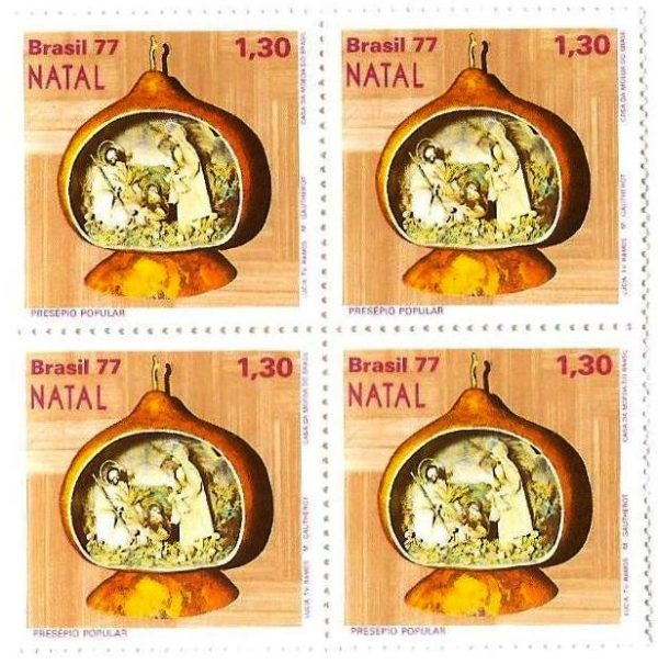 QC1013 - Natal - Presépios Populares - Natividade - 1977 - MINT