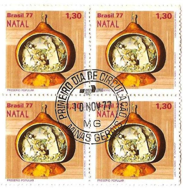 QC1013CPD - Natal - Presépios Populares - Natividade - 1977 - MINT