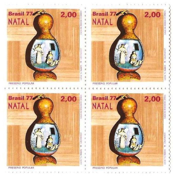 QC1014 - Natal - Presépios Populares - Anjo a Maria - 1977 - MINT
