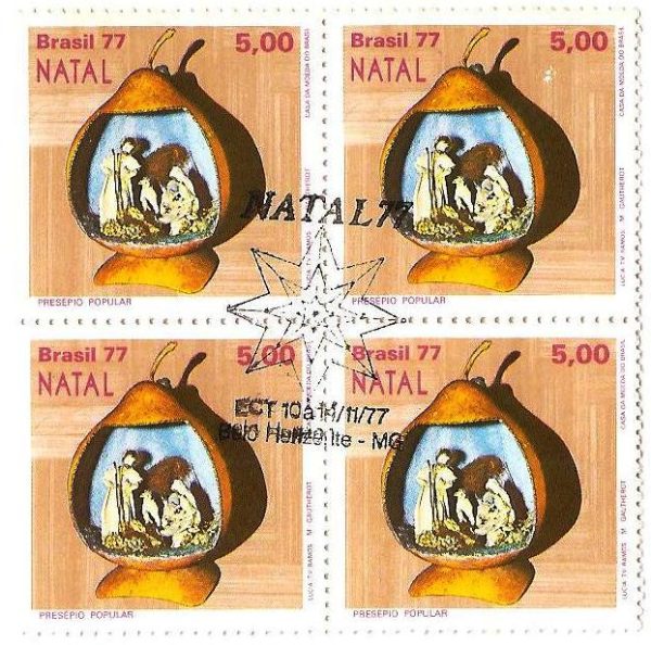 QC1015CBC - Natal - Presépios Populares - Natividade - 1977 - MINT