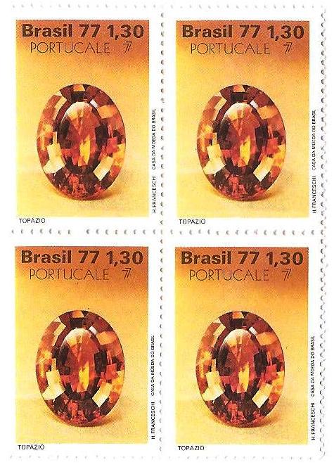 QC1016 - Pedras Preciosas Portugal e Exposição Filatélica do Porto - Topázio - 1977 - MINT