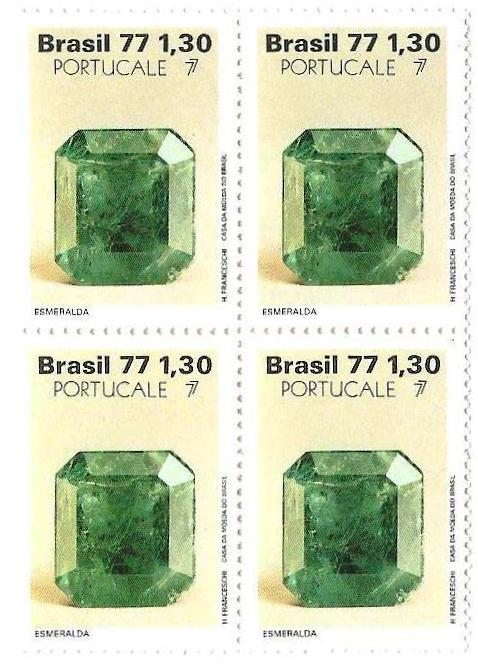 QC1017 - Pedras Preciosas Portugal e Exposição Filatélica do Porto - Esmeralda - 1977 - MINT