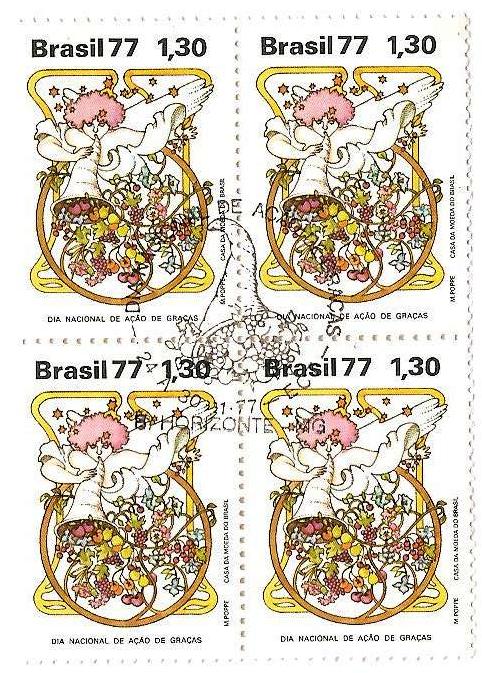 QC1019CBC - Dia Nacional de Ação de Graças - 1977 - MINT