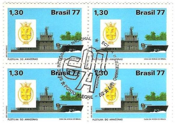 QC1021CBC - Integração Nacional - Flotilha do Amazonas - 1977 - MINT