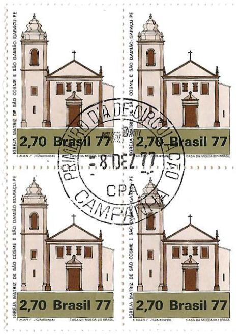 QC1024CPD - Arquitetura Religiosa no Brasil - Igrejas - Matriz Igaraçu - 1977 - MINT
