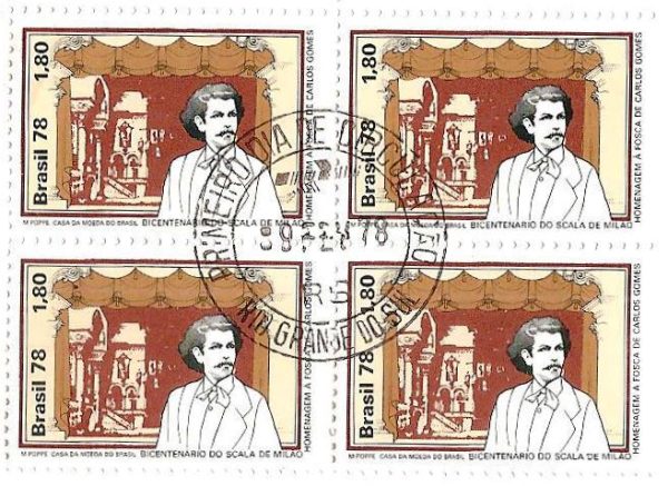 QC1029CPD - Homenagem à Fosca de Carlos Gomes, 200 Anos do Scala de Milão - 1978 - MINT