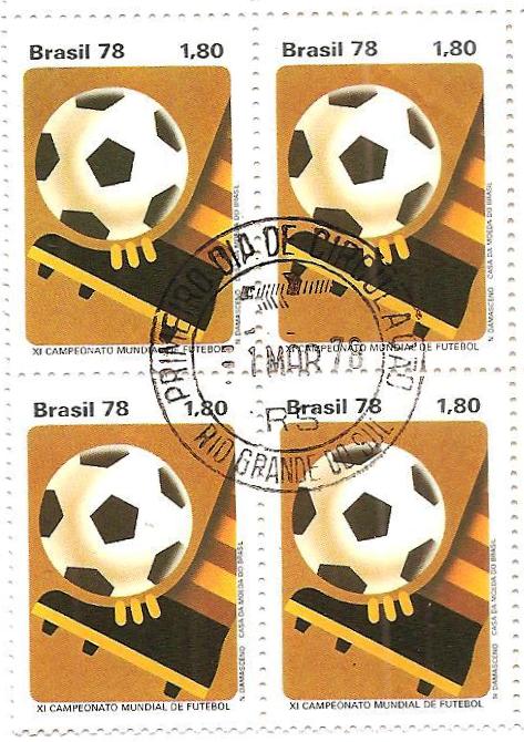 QC1030CPD - XI Campeonato Mundial de Futebol Argentina - Bola no pé - 1978 - MINT