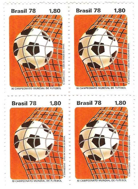 QC1031 - XI Campeonato Mundial de Futebol Argentina - Bola na rede - 1978 - MINT