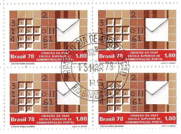 QC1033CPD - Criação da Escola Superior de Administração Postal - 1978 - MINT