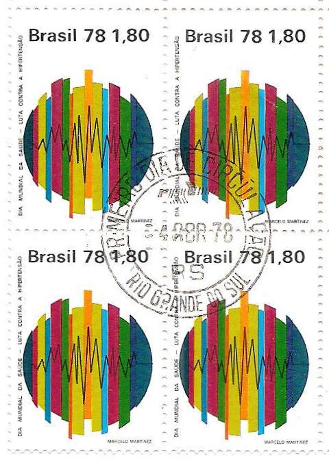 QC1034CPD - Dia Mundial da Saúde - Luta contra a Hipertensão - 1978 - MINT