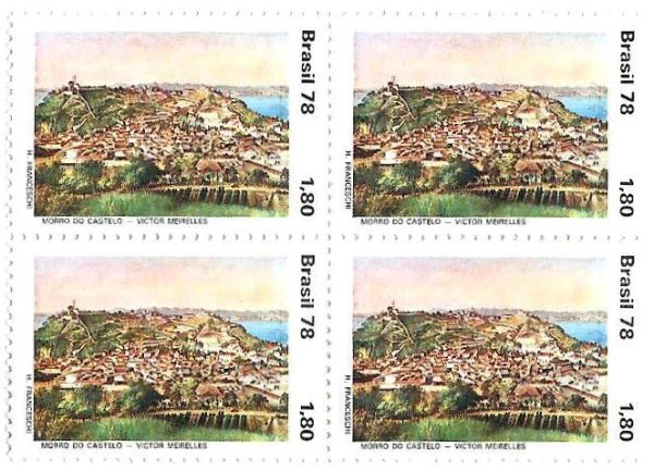 QC1069 - Paisagem Brasileira na Pintura - Morro do Castelo - 1978 - MINT