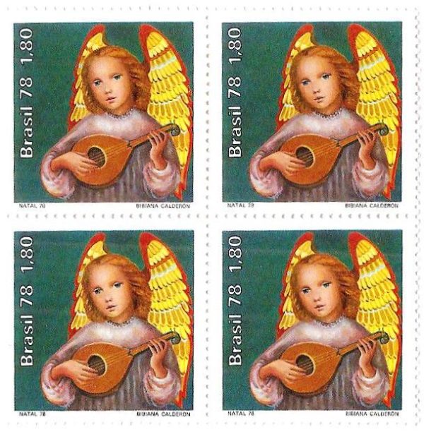 QC1071 - Natal - Anjo/alaúde - 1978 - MINT