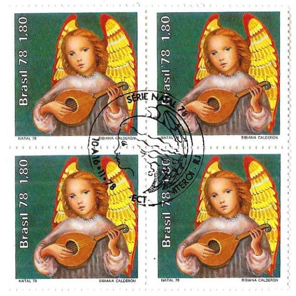 QC1071CBC - Natal - Anjo/alaúde - 1978 - CBC