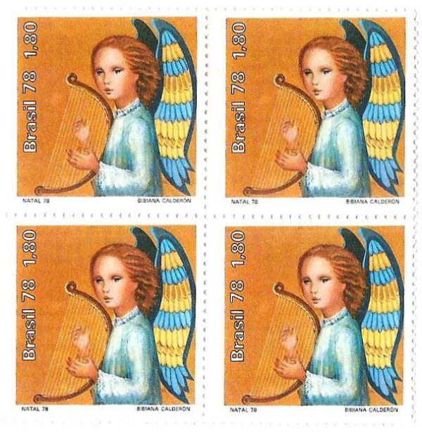 QC1072 - Natal - Anjo/lira - 1978 - MINT