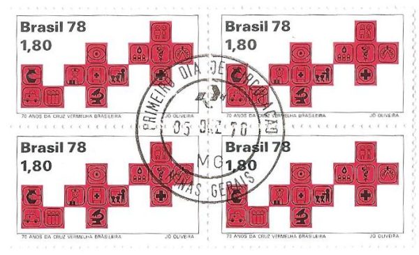 QC1075CPD - 70 Anos da Cruz Vermelha Brasileira - 1978 - CPD