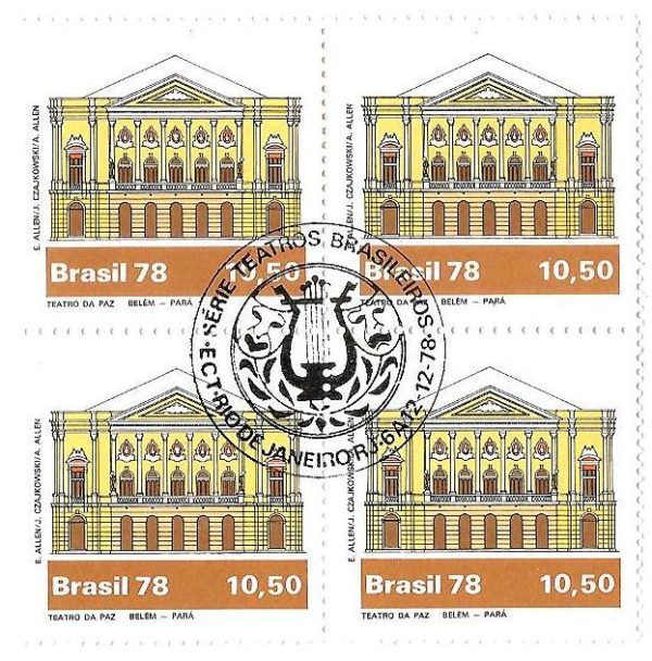 QC1076CBC - Teatros Brasileiros - Teatro da Paz - 1978 - CBC