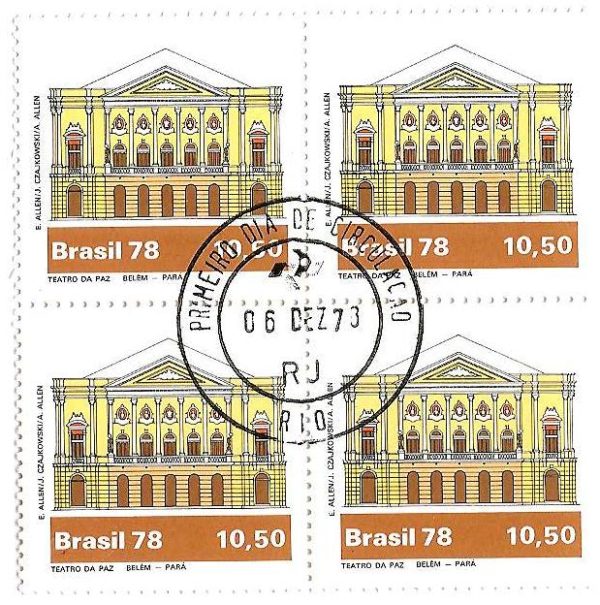 QC1076CPD - Teatros Brasileiros - Teatro da Paz - 1978 - CPD
