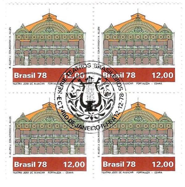 QC1077CBC - Teatros Brasileiros - Teatro José de Alencar - 1978 - CBC
