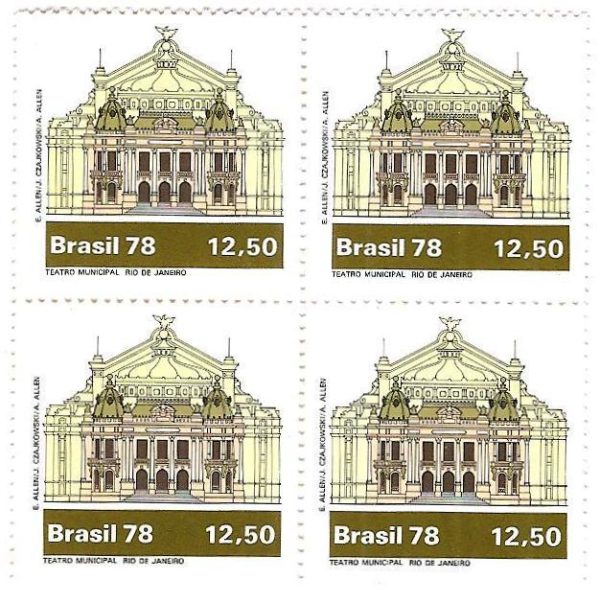 QC1078 - Teatros Brasileiros - Teatro RJ - 1978 - MINT