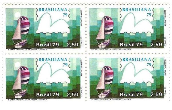 QC1086 - Brasiliana 79 - III Exposição Mundial de Temática - Veleiros - O'Day 23 - 1979 - MINT