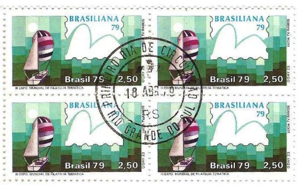 QC1086CPD - Brasiliana 79 - III Exposição Mundial de Temática - Veleiros - O'Day 23 - 1979 - CPD