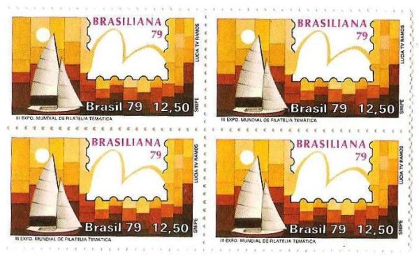 QC1089 - Brasiliana 79 - III Exposição Mundial de Temática - Veleiros - Snipe - 1979 - MINT