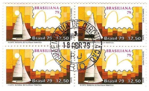 QC1089CPD - Brasiliana 79 - III Exposição Mundial de Temática - Veleiros - Snipe - 1979 - CPD