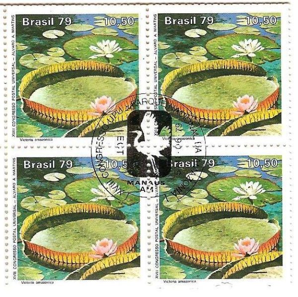 QC1091CBC - Proteção à Natureza Parque Nacional da Amazônia - Vitória-Régia - 1979 - CBC