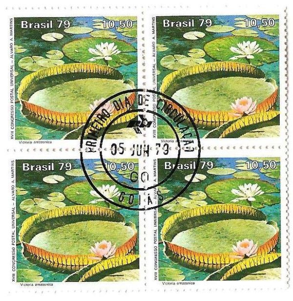 QC1091CPD - Proteção à Natureza Parque Nacional da Amazônia - Vitória-Régia - 1979 - CPD