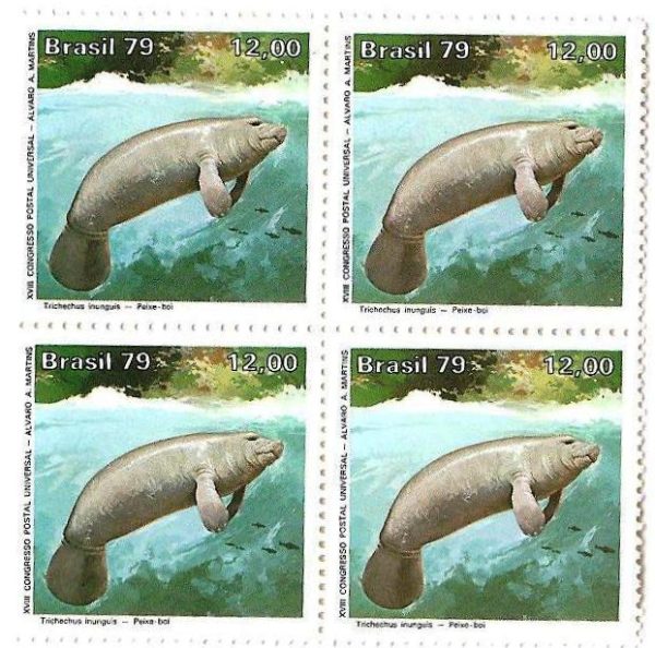 QC1092 - Proteção à Natureza Parque Nacional da Amazônia - Peixe-boi - 1979 - MINT