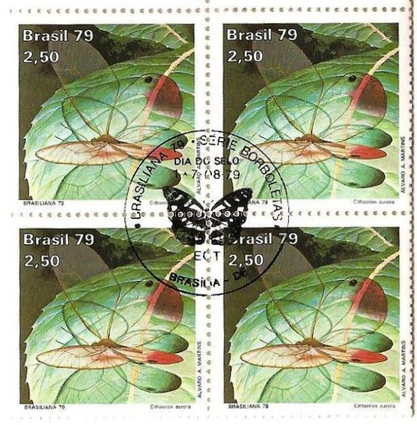 QC1098CBC - Dia da Selo - Brasiliana 79 - Borboletas - 1979 - CBC