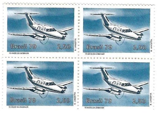 QC1102 - 10 anos de criação da EMBRAER - 1979 - MINT