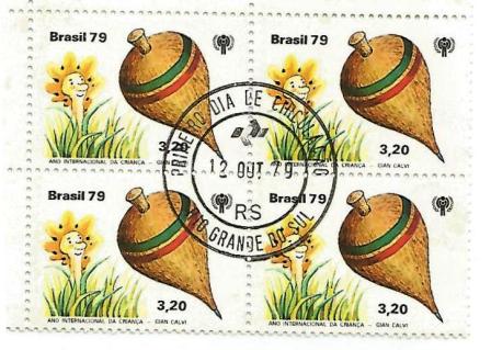 QC1122CPD - Ano Internacional da Criança - Pião - 1979 - CPD