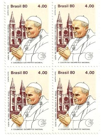 QC1148MINT- Visita do Papa Paulo II ao Brasil - Fortaleza - 1980 - MINT-