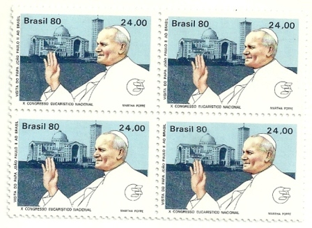 QC1150MINT- Visita do Papa Paulo II ao Brasil - Aparecida - 1980 - MINT