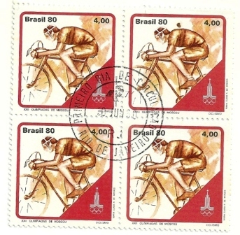 QC1154CPD- XXII Olímpiadas de Moscou - Ciclismo - 1980 - CPD