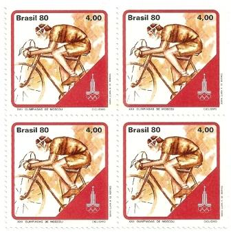 QC1154MINT- XXII Olímpiadas de Moscou - Ciclismo - 1980 -MINT